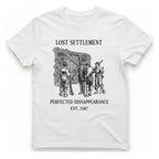 Lost Settlement Disappearance T-Shirt - White front