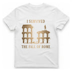 I Survived The Fall of T-Shirt - White front
