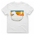Chicago Great Fire 5K Retro T-Shirt - White front