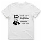 Theodore Roosevelt Quote T-Shirt - White front