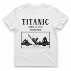 Titanic Unsinkable T-Shirt - White front