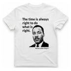 The Time Is Always Right T-Shirt - White front