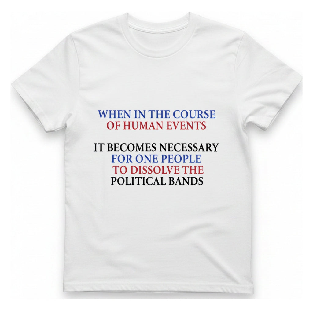 Political Bands Quote T-Shirt - White front