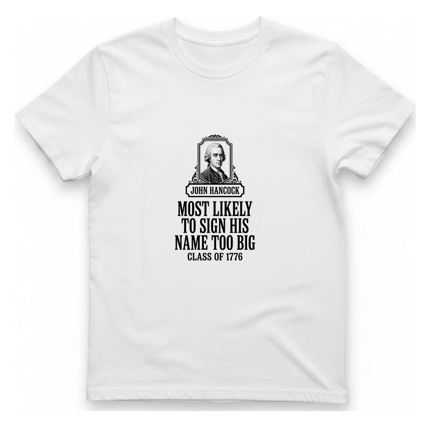 John Hancock Signature Superlative T-Shirt - White front