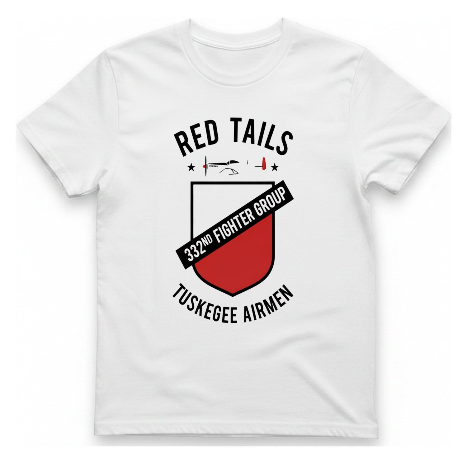 Red Tails 332Nd Fighter Group T-Shirt - White front