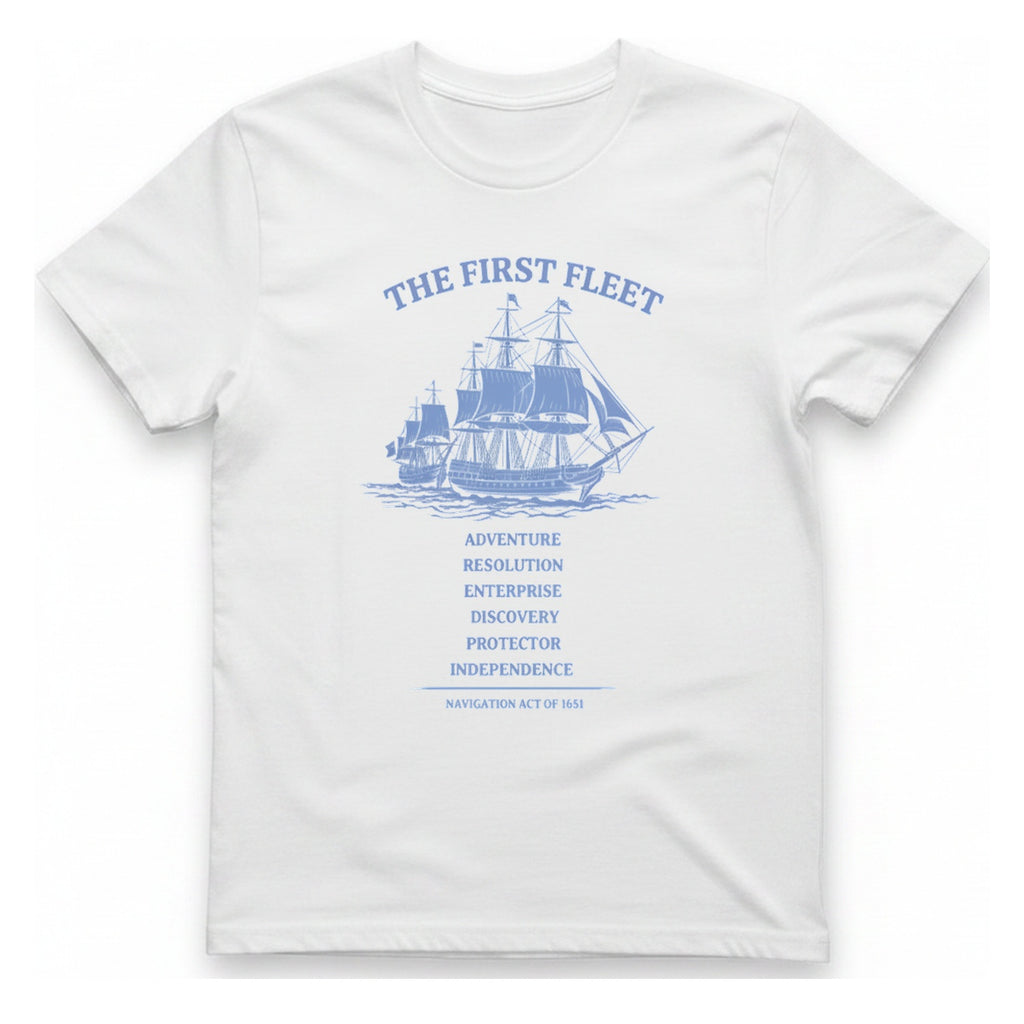 First Fleet Navigation Act T-Shirt - White front