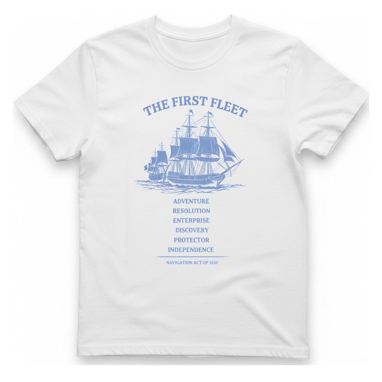 First Fleet Navigation Act T-Shirt - White front