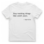 Imperialism Parental Warning Quote T-Shirt - White front