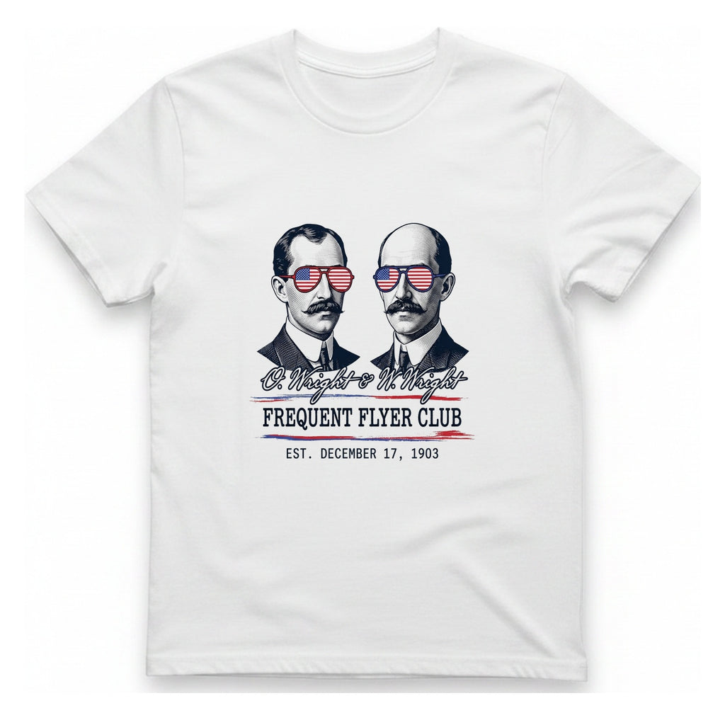 Wright Brothers Frequent Flyer T-Shirt - White front