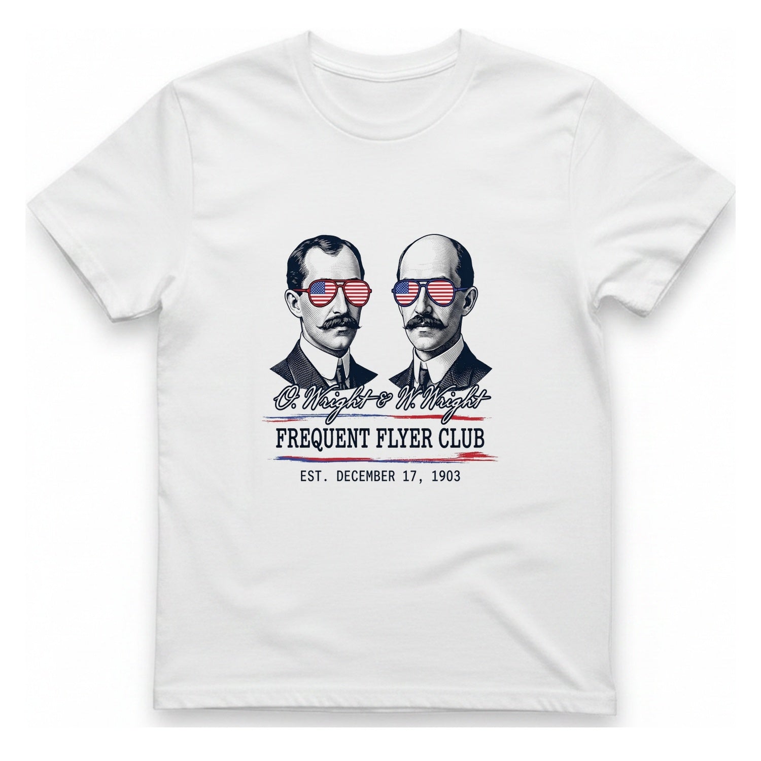 Wright Brothers Frequent Flyer T-Shirt - White front