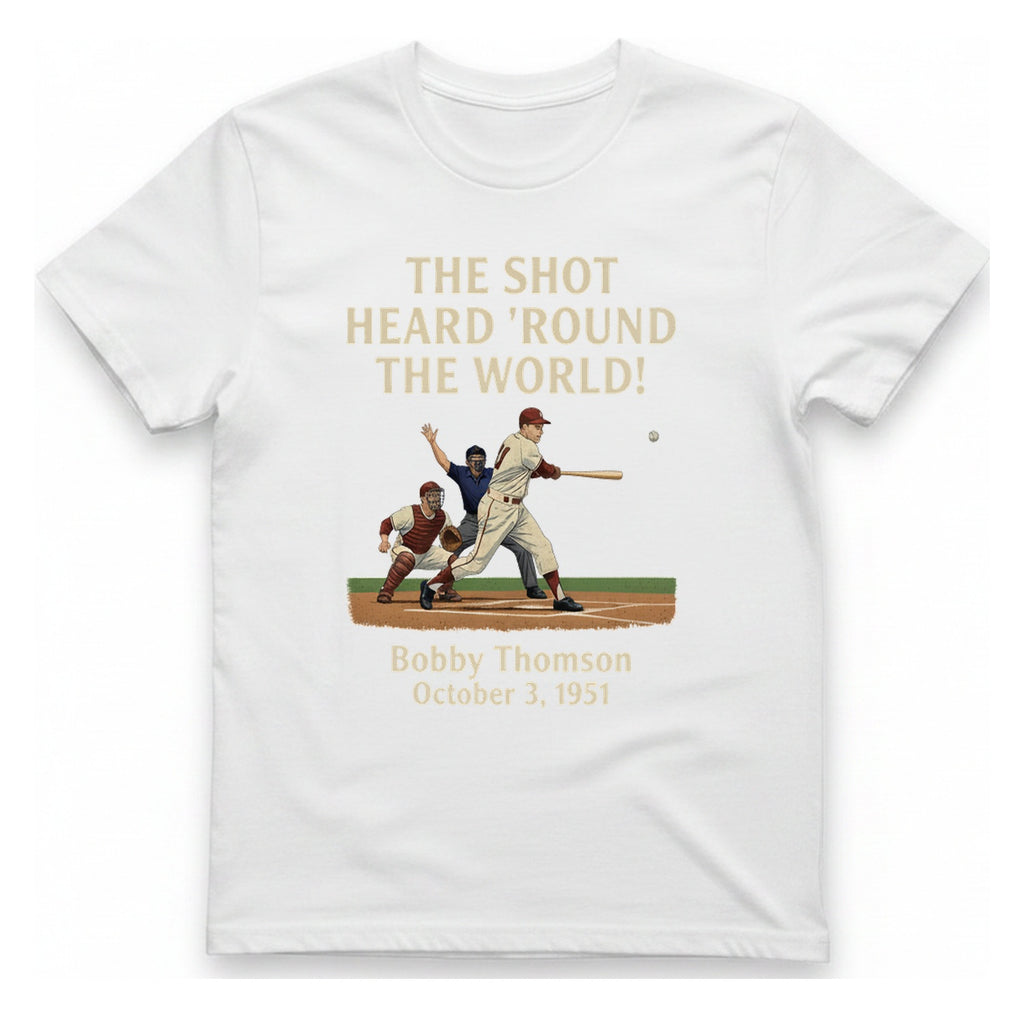 The Shot Heard 'Round The T-Shirt - White front