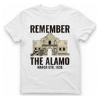 Remember The Alamo March 6Th T-Shirt - White front
