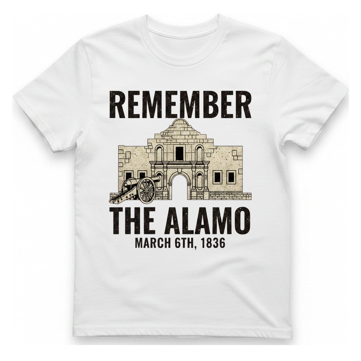 Remember The Alamo March 6Th T-Shirt - White front