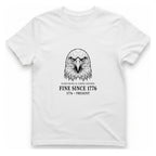 Stressed Eagle Fine Since T-Shirt - White front