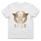 Spqr Roman Eagle T-Shirt - White front