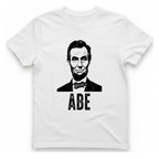 Abe Lincoln Portrait T-Shirt - White front
