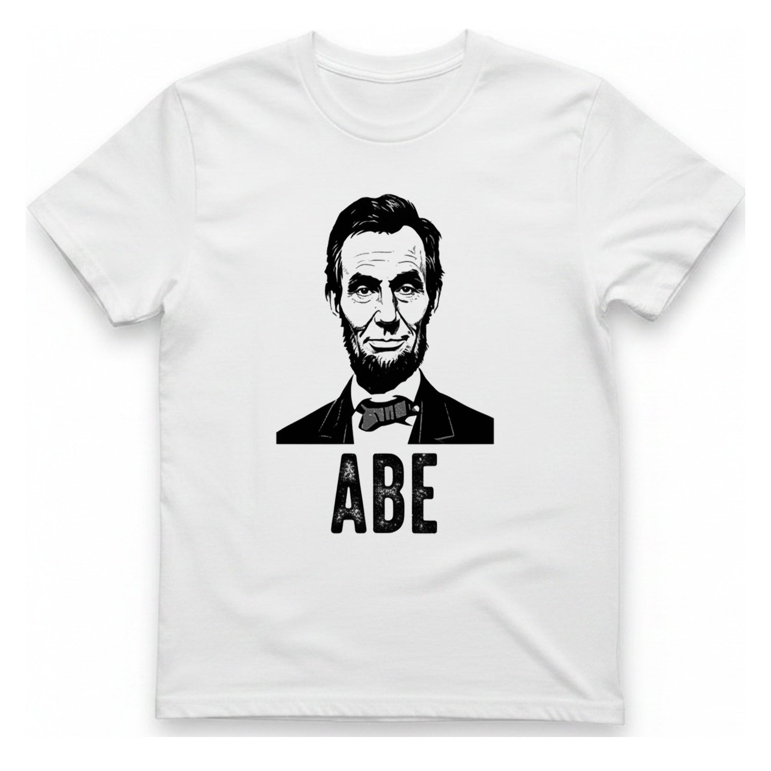 Abe Lincoln Portrait T-Shirt - White front