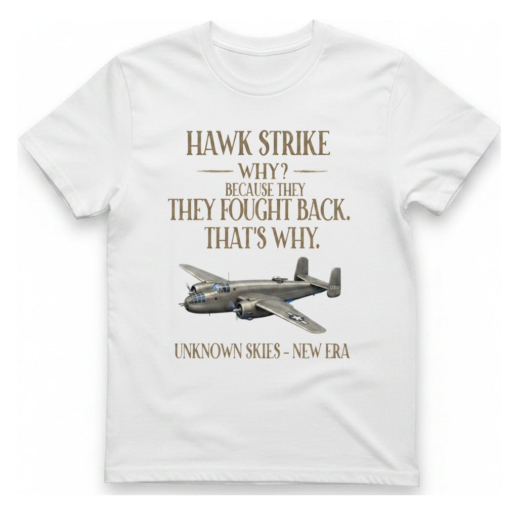 Hawk Strike Back T-Shirt - White front