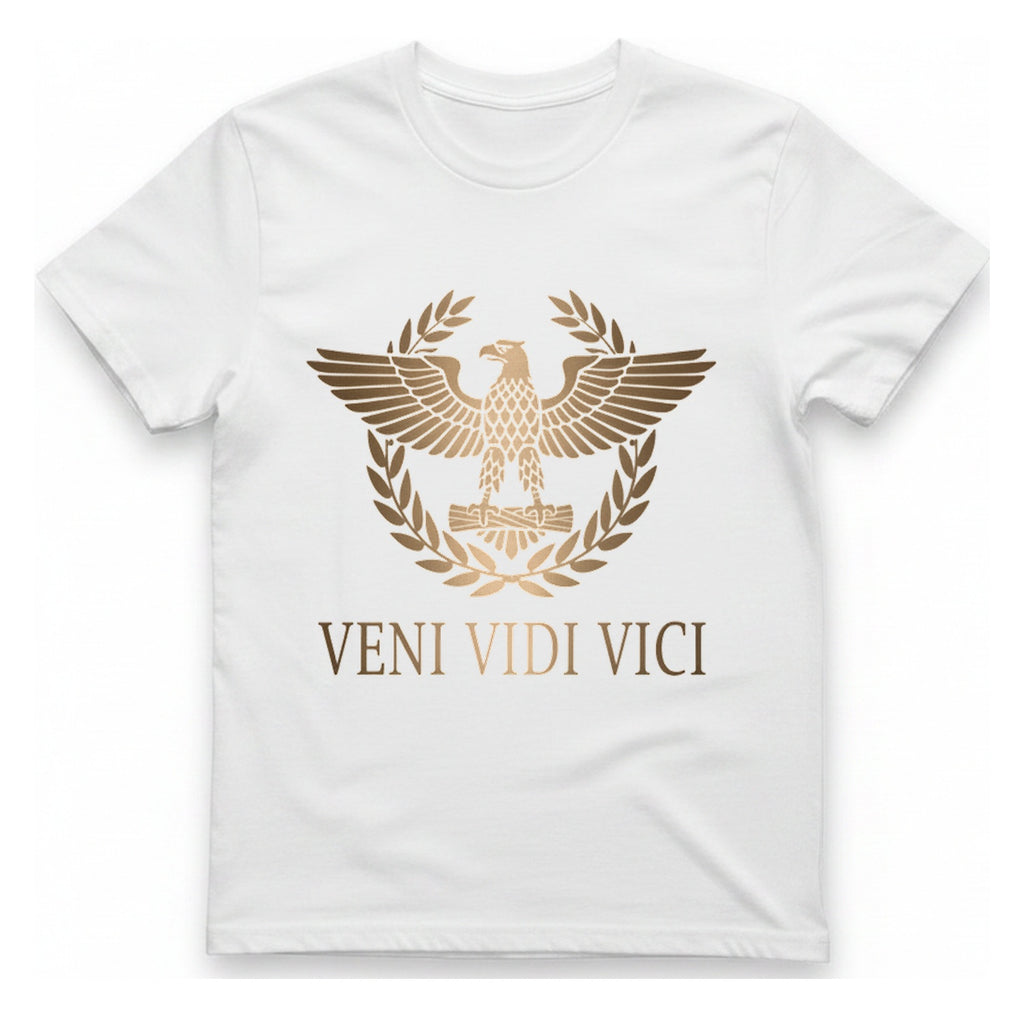 Veni Vidi Vici Roman Eagle T-Shirt - White front