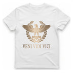Veni Vidi Vici Roman Eagle T-Shirt - White front