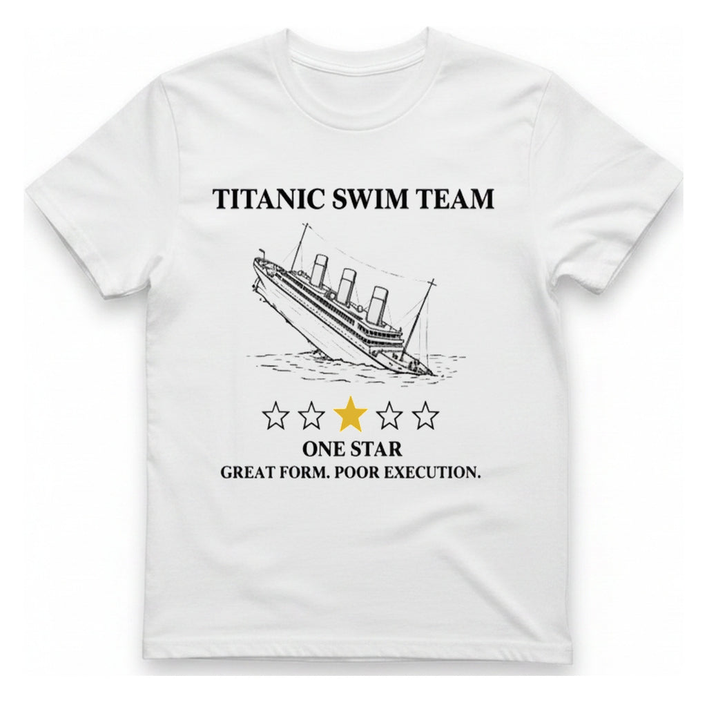 Titanic Swim Team T-Shirt - White front