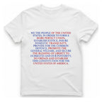 United States Constitution T-Shirt - White front