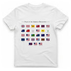 American Revolution Flags T-Shirt - White front
