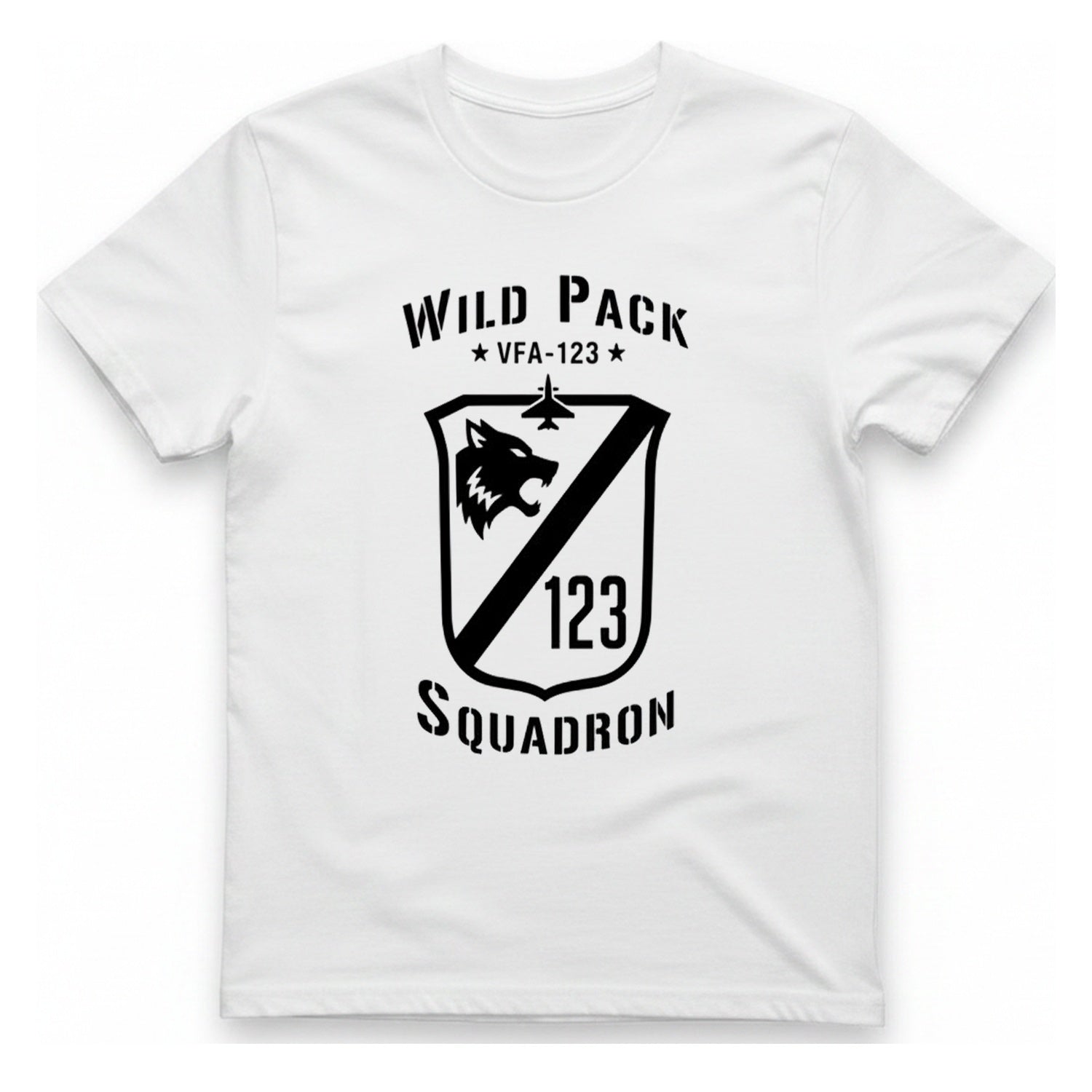 Wild Pack Vfa Squadron T-Shirt - White front