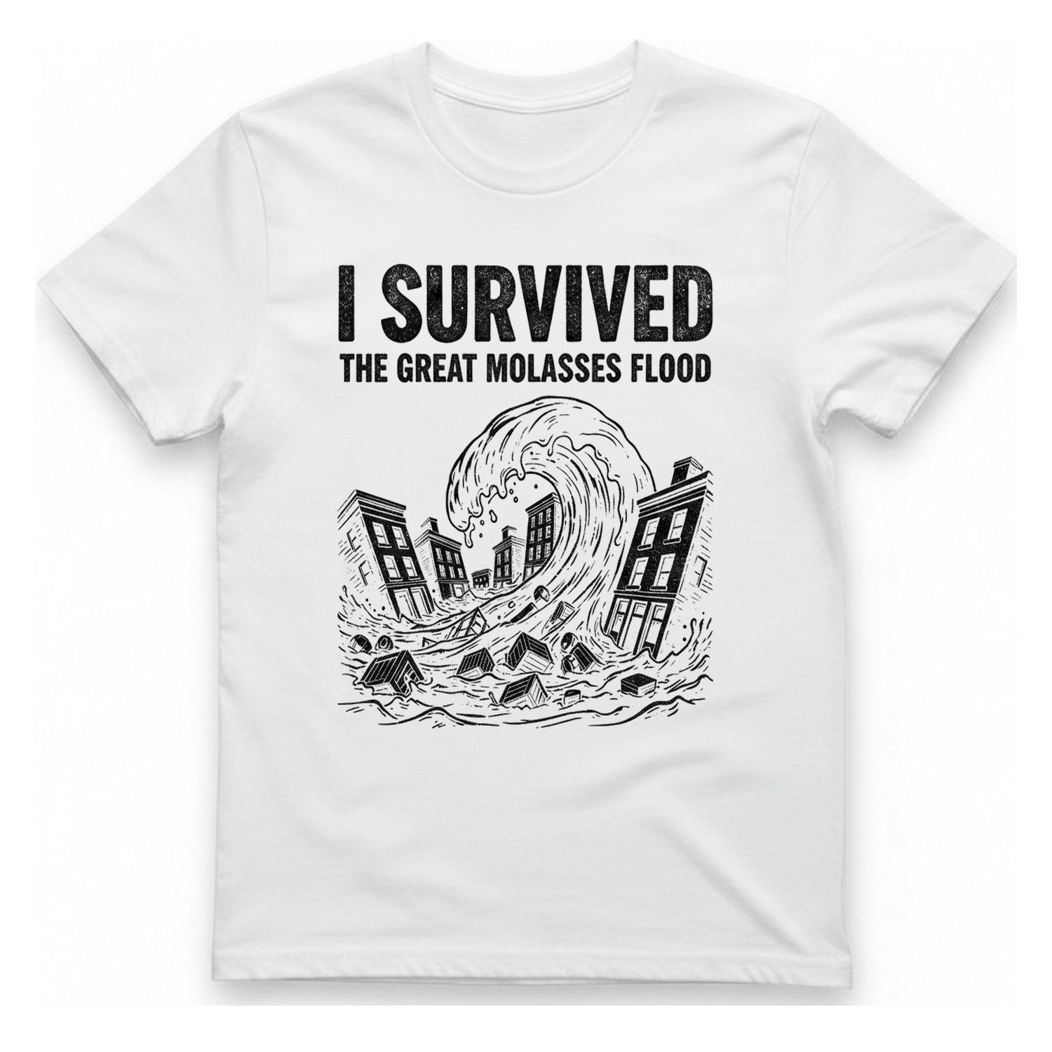 Great Molasses Flood T-Shirt - White front