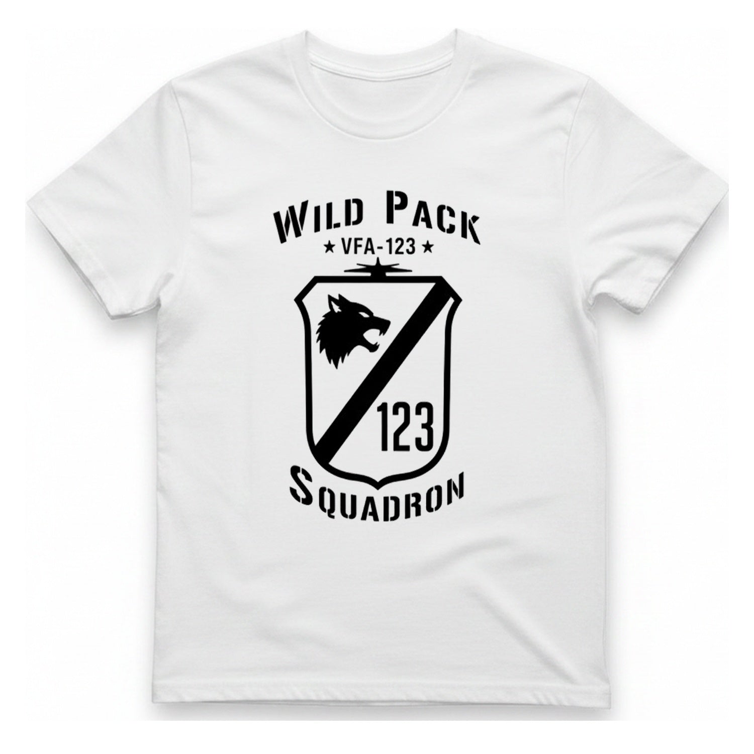 Wild Pack Squadron T-Shirt - White front