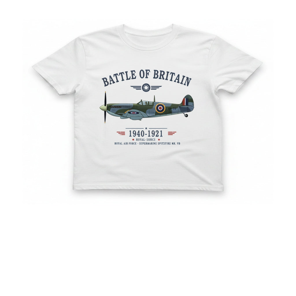 Battle of Britain Spitfire T-Shirt - White front
