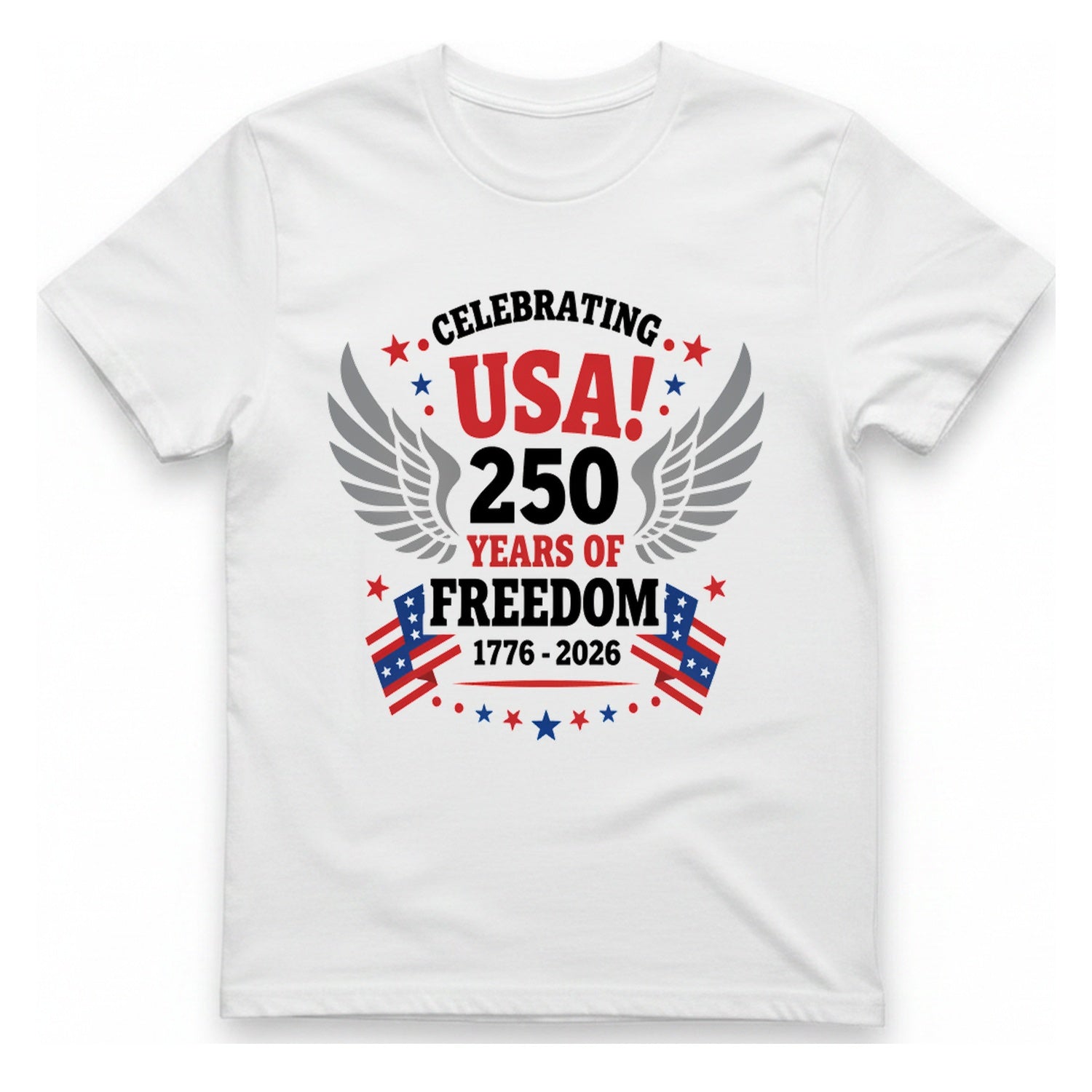 Usa Years Freedom T-Shirt - White front