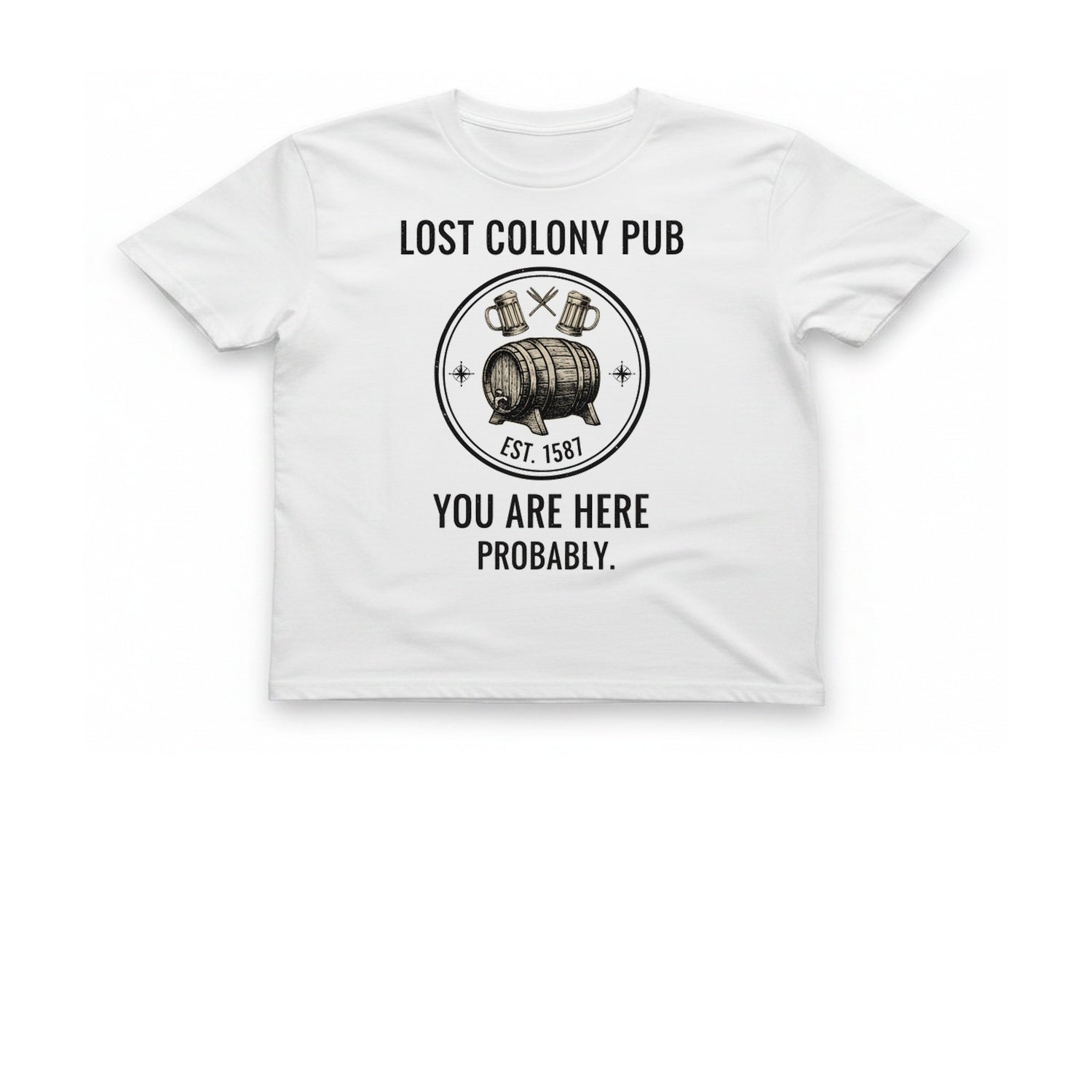 Lost Colony Pub T-Shirt - White front